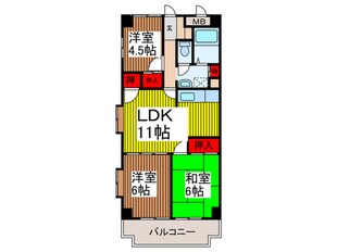 カ－サ・ヴェルデの物件間取画像